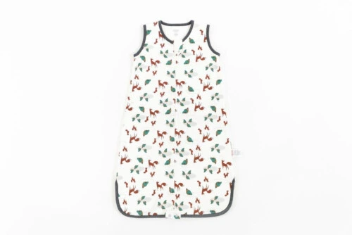 Nest Designs Organic Cotton Swaddle Sleep Bag 1.0 TOG - Fox Tots 0- 6M