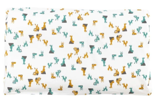 Nest Designs Organic Cotton Toddler Pillow with Pillowcase (Medium) - Foxtrot