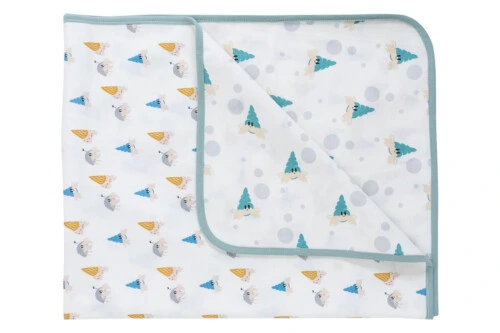 Nest Designs Organic Cotton Waterproof Change Pad (Large) - Hermit Crab