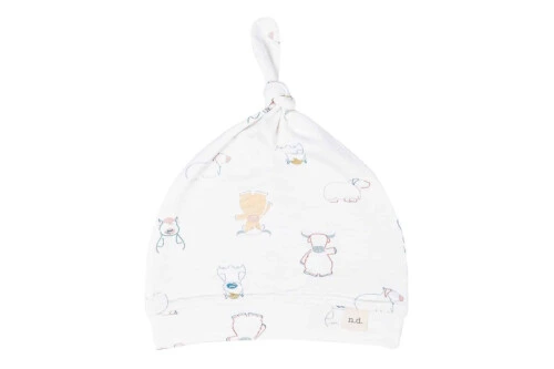 Nest Designs Organic Jersey Knotted Baby Beanie - Ox-Standing!