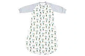 Nest Designs Raglan Bamboo Long Sleeve Sleep - Lazy Rabbits 2.5Tog 18M+