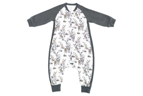 Nest Designs Raglan Bamboo Long Sleeve Sleep Suit 2.5 TOG - Mama Deerest 4T-6T