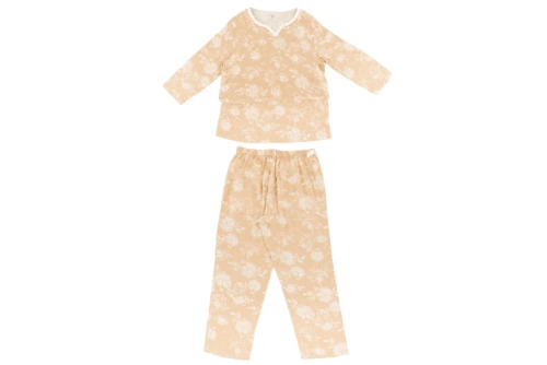 Nest Designs Women's Bamboo Pima 3/4 Sleeve Nursing PJ Set - Ox-Standing L