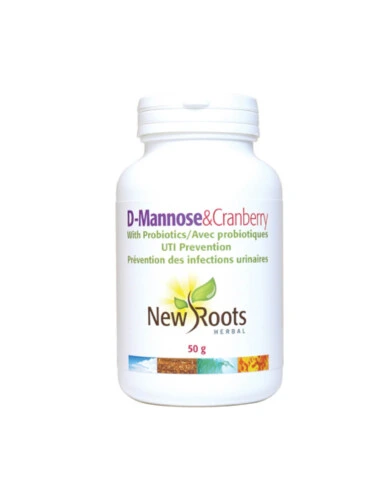 New Roots D-Mannose & Cranberry with Probiotic 50g
