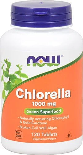 Now Cholorella 1000mg 120 Tablets