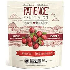 Patience Fruit & Go Organic Cranberries 142g