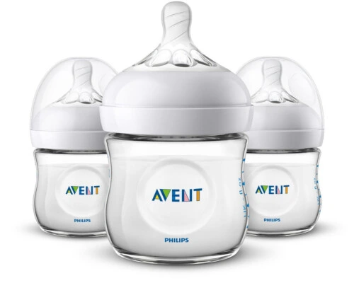 Philip Avent Natural Glass Baby Bottle 4oz 0m+