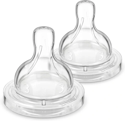 Philips AVENT Anti-colic Baby Bottle Medium Flow Nipple 2-Pack 3m+