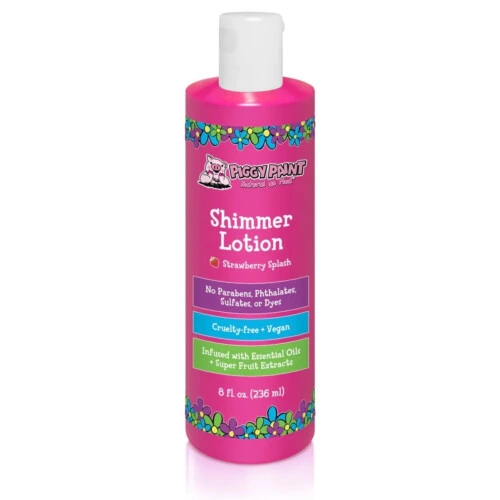 Piggy Paint Strawberry Splash Shimmer Lotion 8 fl oz 236ml