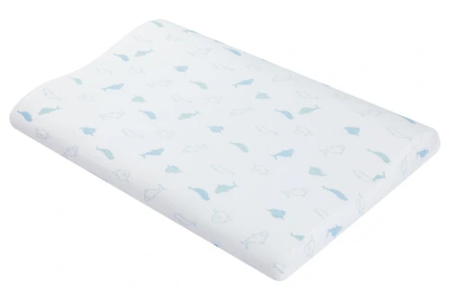 Nest Designs Organic Cotton Toddler Pillow with Pillowcase (Medium) - Baby Beluga