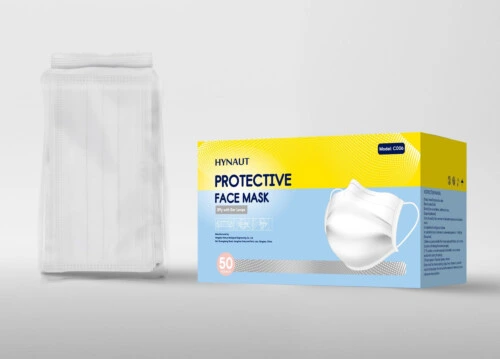 Hynaut Protective Face Mask 3Ply with Ear Loops 50Pcs/Box @
