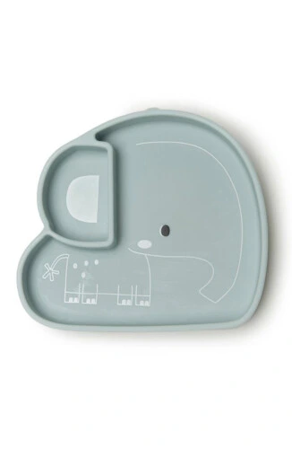 Loulou Lollipop Silicone Snack Plate - Born to be Wild - Elephant