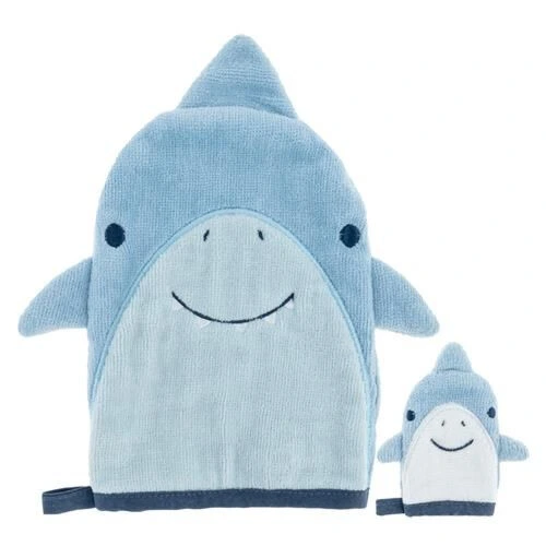 Stephen Joseph Bath Mitt with Finger Puppet - Shark