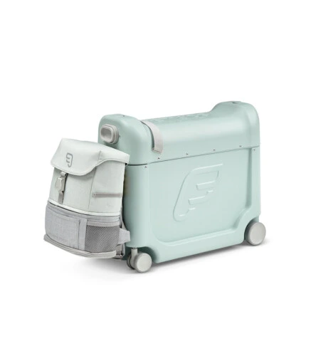 Stokke JetKids BedBox + Crew BackPack Travel Bundle - Green Aurora