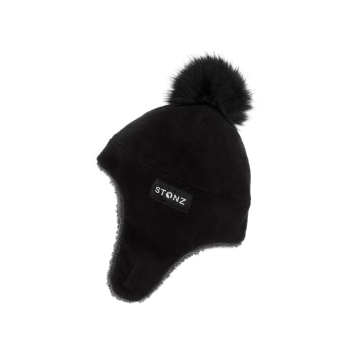 Stonz Fleece Hat Black 0-6M