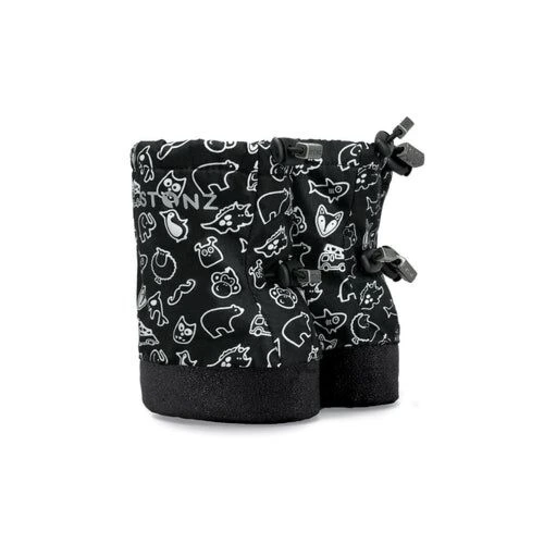 Stonz Toddler Booties - Neo Stonz Print Black 0-9M