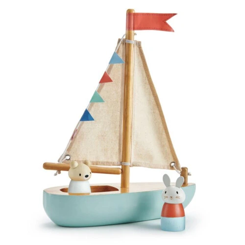 Tender Leaf Toys Sailaway Boat 3y+