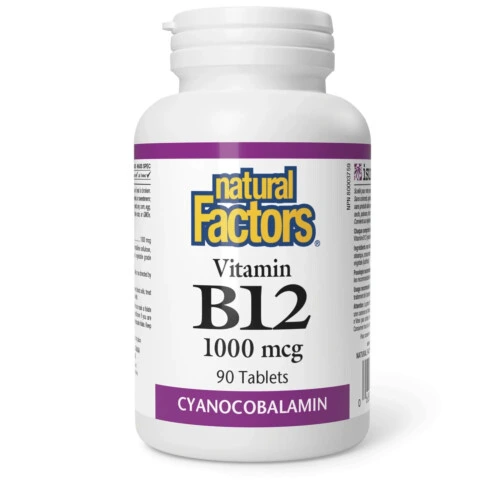 Natural Factors B12 1000mcg 60 Tablets