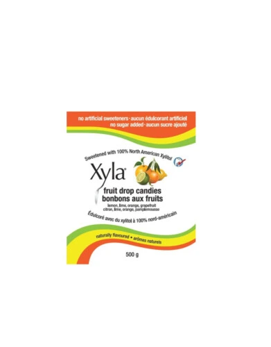 Xyla Naturally Flavoured Fruit drop Candies 500g