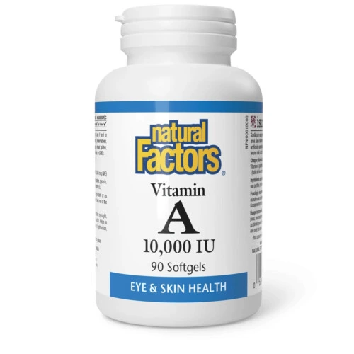 Natural Factors Vitamin A 10,000IU 90Softgels