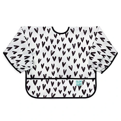 Bumkins Sleeved Bib - Hearts