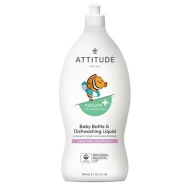 Attitude Nature+ Little Ones Baby Bottle & Dishwashing Liquid Sweet Lullaby 700ml
