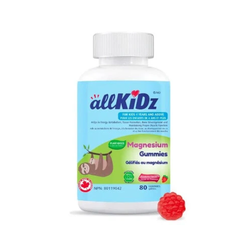 AllKiDz Magnesium Gummies Raspberry Flavours 80 Count @