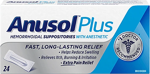 Anusol Hemorrhoidal Suppositories 24Suppositories