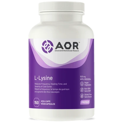 AOR Lysine, Vitamin C and Hyaluronic Acid 60 VegiCaps