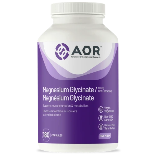 AOR Magnesium Glycinate 180 VegiCaps