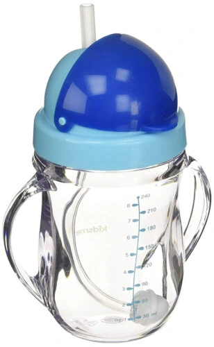 Kidsme - Tritan Training Cup with Weighted Straw - Aquamarine