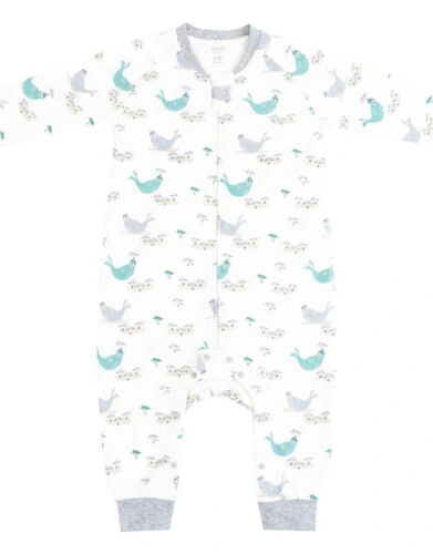 Nest Designs Organic Cotton Long Sleeve Footed Sleep Bag 1.0 TOG - Basking Buddies 18M-2.5T