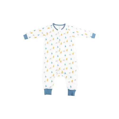 Nest Designs Bamboo Pima Long Sleeve Footed Sleep Bag 0.6 TOG - Hermit Pals 6M-18M