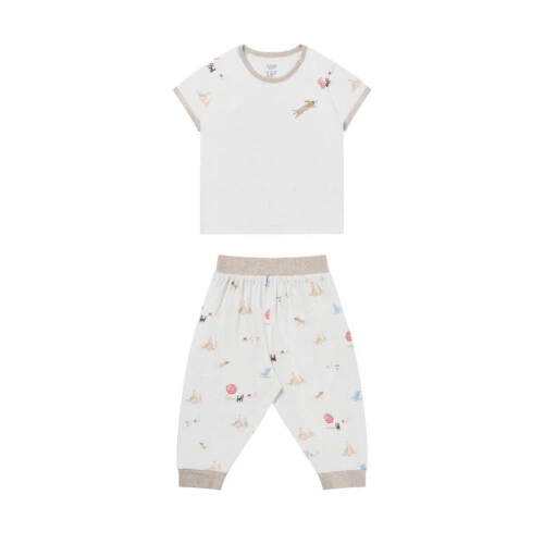 Nest Designs Short Sleeve Play Set (Avocado Bamboo) - Beach Daze 18M-24M