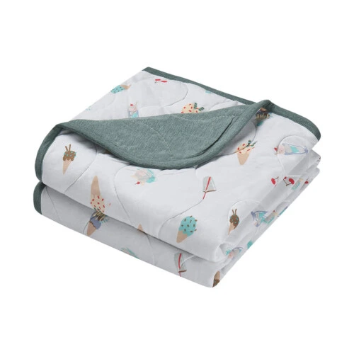 Nest Designs Small Cozy Blanket (Bamboo Jersey) - Ice Cream Summer S