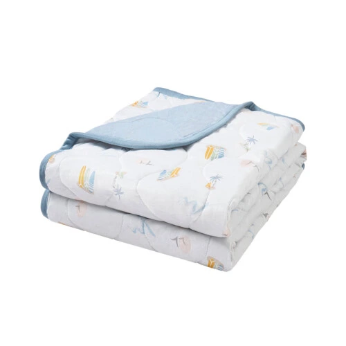 Nest Designs Small Cozy Blanket (Bamboo Jersey) - Pastel Waves S