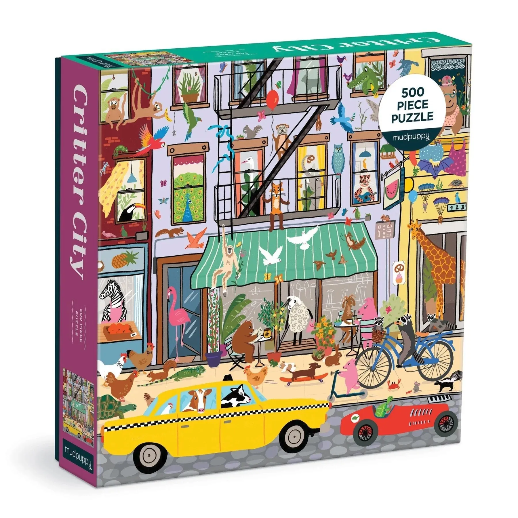 Galison Critter City 500 Piece Family Puzzle