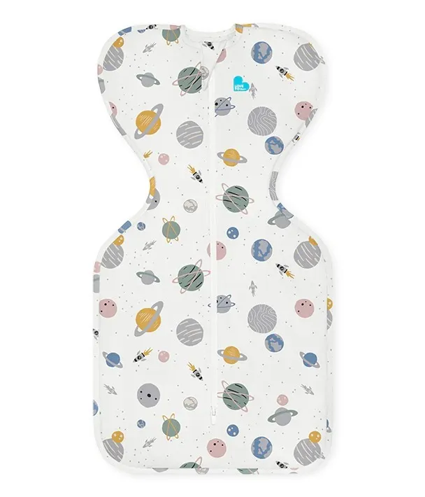 Love to Dream Designer Collection Adaptive Swaddle Up Lite- Space White - S 0.2 Tog
