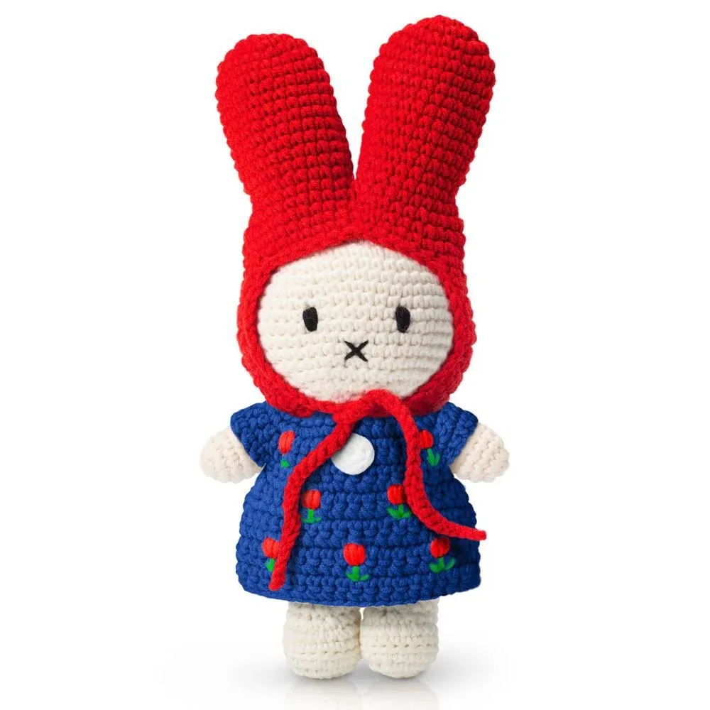 Just Dutch Miffy Miffy Tulip Dress - Blue With Red Hat