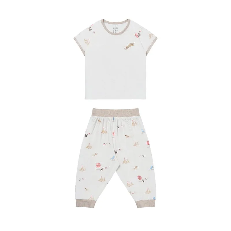 Nest Designs Short Sleeve Play Set (Avocado Bamboo) - Beach Daze 18M-24M