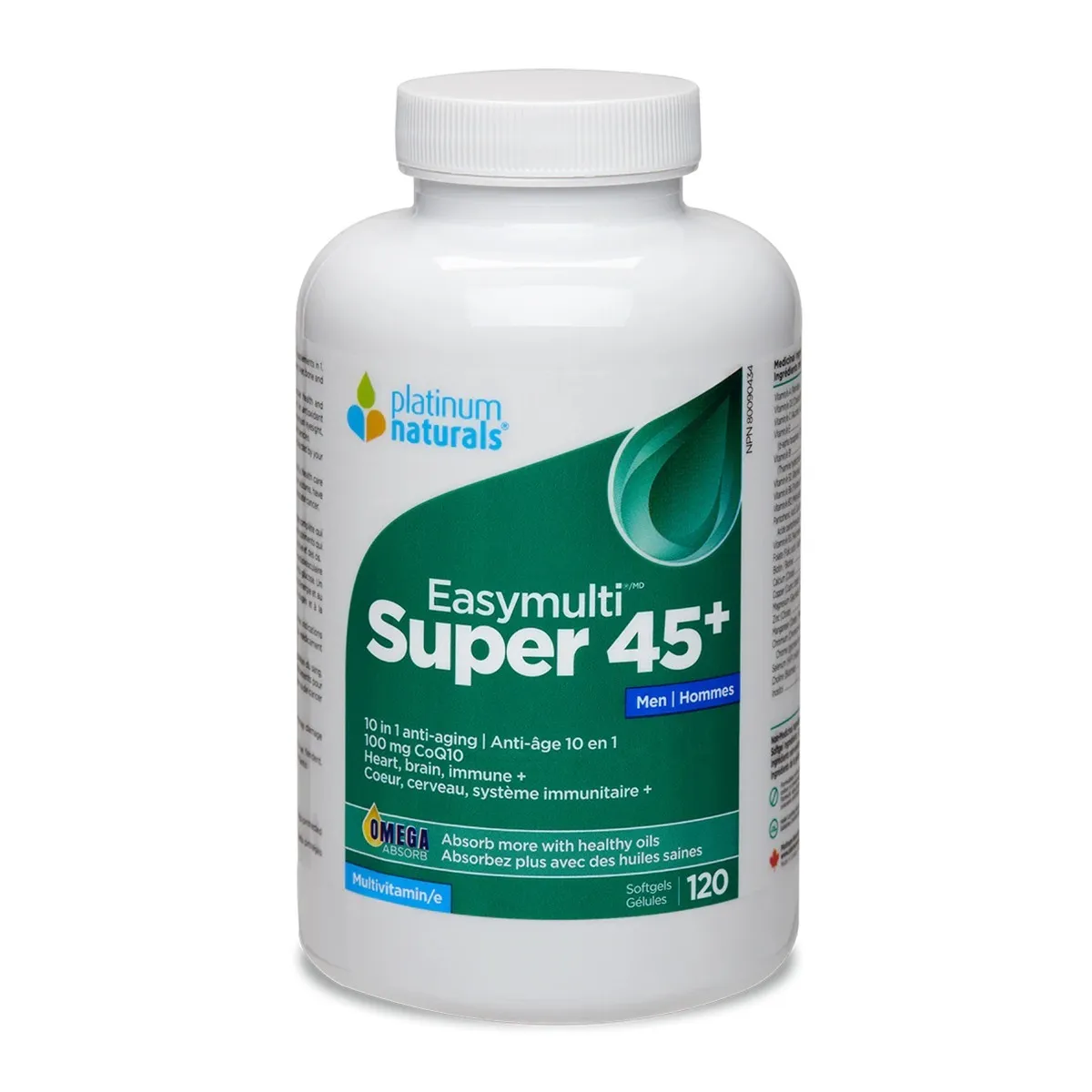 Platinum Naturals Easymulti Super 45+ Men Multivitamin 120 Softgels @