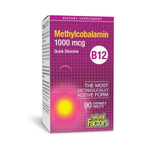 Natural Factors Vitamin B12 1000mcg 90Tablets
