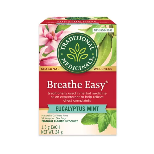 Traditional Medicinals Organic Breathe Easy Tea 16 Count - Eucalyptus Mint