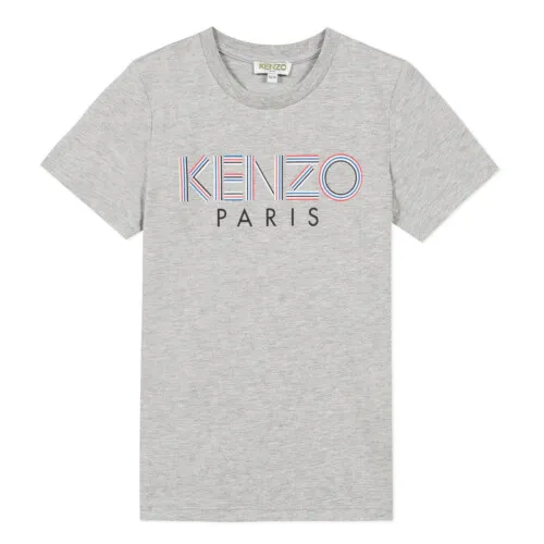 Kenzo Sport Line Logo JB 1 T-shirt - Marl Grey 8A