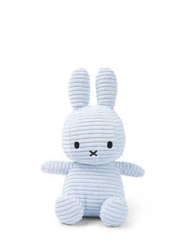 Miffy Sitting Corduroy Ice Blue - 23cm - 9''