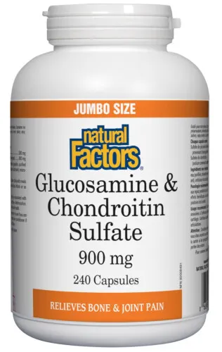 Natural Factors Glucosamine 500MG/Chondroitin 400MG 240  Capsules @#