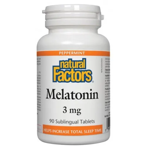Natural Factors Melatonin 3mg Subling  90 Tablets