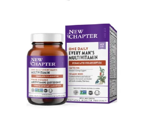 New Chapter Every Man's One Daily Multivitamin 40+  96 Tablets @