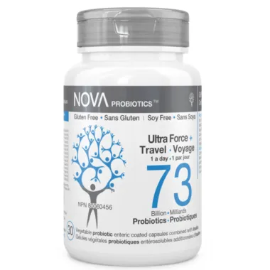 NOVA Probiotics Ultra Force + Travel 73 Billion 30Vcaps