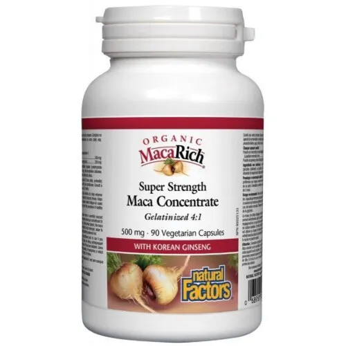 Natural Factors MacaRich 500mg 90 Vegetable Capsules
